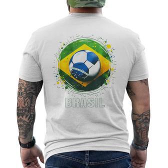 ブラジル選手 スポーツ ヴィンテージ 男性 ブラジル ブラジル メンズTシャツ バックプリント - Kawaiitshirt