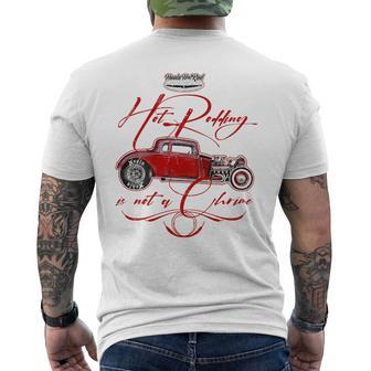 ホットロッド ホットロッド ハイボーイ T-バケツ ロッカリー 1930年代 ピンストライプ メンズTシャツ バックプリント - Kawaiitshirt