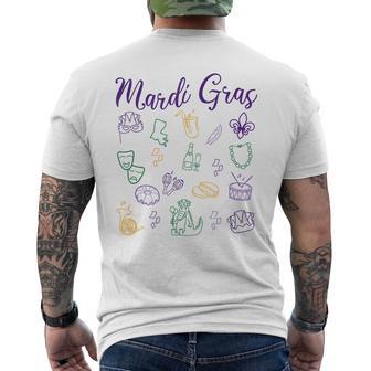 マルディグラ2025、マルディグラクルーズ、ニューオーリンズルイジアナ メンズTシャツ バックプリント - Kawaiitshirt