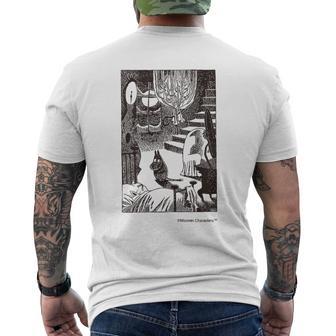 ムーミン 真夜中に起きる ムーミン谷の冬 メンズTシャツ バックプリント - Kawaiitshirt
