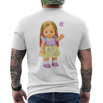 メルちゃんのおともだち ネオりん Bigプリント メンズTシャツ バックプリント - Kawaiitshirt