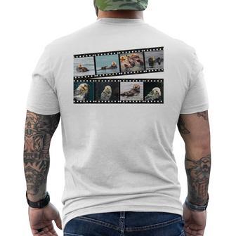 ラッコ フィルムストリップ 写真 フォト コラージュ メンズTシャツ バックプリント - Kawaiitshirt