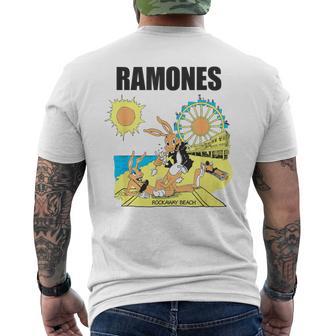ラモーンズ ロックアウェイ ビーチ メンズTシャツ バックプリント - Kawaiitshirt