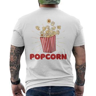 レトロポップコーン メンズTシャツ バックプリント - Kawaiitshirt