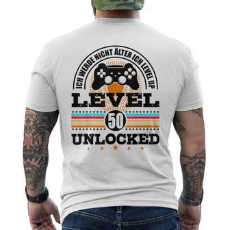 レベル50 I Will Not Older I Level Up 50Th Birthday メンズTシャツ バックプリント - Kawaiitshirt