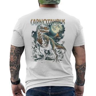 ヴィンテージ カルノタウルス 90年代 ブートレッグ恐竜 先史時代の恐竜 メンズTシャツ バックプリント - Kawaiitshirt