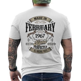 ヴィンテージ還暦伝説 1967年2月 60歳の贈り物 メンズTシャツ バックプリント - Kawaiitshirt