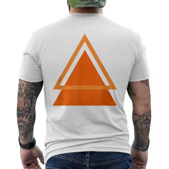 三角形抽象幾何学デザインtシャツ メンズTシャツ バックプリント - Kawaiitshirt