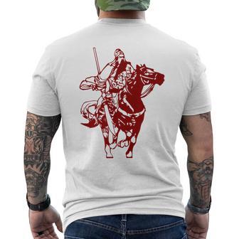 中国三国志将 関羽 関雲昌 メンズTシャツ バックプリント - Kawaiitshirt