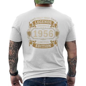 伝説は1956年にヴィンテージ70歳の誕生日に生まれました70歳 メンズTシャツ バックプリント - Kawaiitshirt