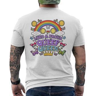 恥ずかしいクィーフ クイーン キューフィング 不適切なおなら キューフィング メンズTシャツ バックプリント - Kawaiitshirt