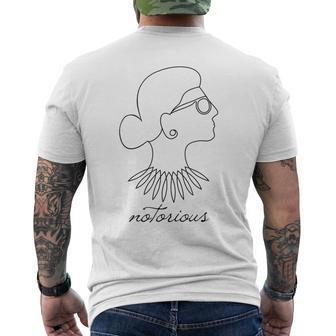 悪名高いrbgフェミニスト・プログレッシブ メンズTシャツ バックプリント - Kawaiitshirt