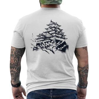 日本伝統風姫路城 メンズTシャツ バックプリント - Kawaiitshirt