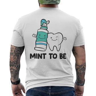 歯科医 衛生士 歯磨き粉 ミント To Be歯磨き粉 メンズTシャツ バックプリント - Kawaiitshirt