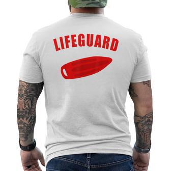 水泳 ライフガード レディース メンズ 水泳 楽しい メンズTシャツ バックプリント - Kawaiitshirt