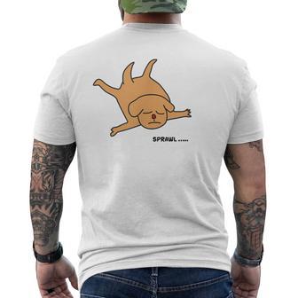 犬だって踊ったり寝たり メンズTシャツ バックプリント - Kawaiitshirt