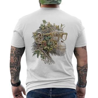 猿 野生動物 サファリ 動物愛好家 グラフィック イラスト メンズTシャツ バックプリント - Kawaiitshirt