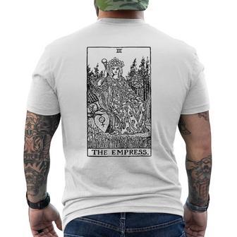 皇后タロットカード メンズTシャツ バックプリント - Kawaiitshirt