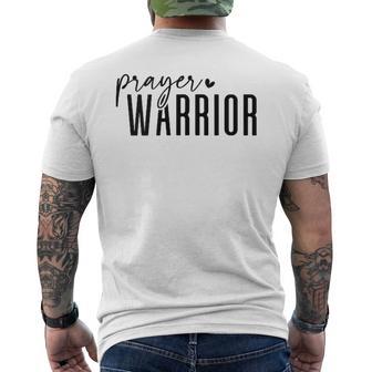 祈りの戦士 キリスト教 信仰 イエス 聖書 シャツ メンズTシャツ バックプリント - Kawaiitshirt