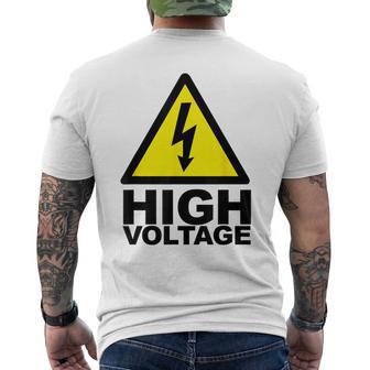 電気技師 高電圧 メンズTシャツ バックプリント - Kawaiitshirt