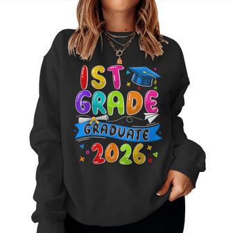 1St Grade Graduate 1St Grade Grad Class Of 2026 Graduation Women Sweatshirt - Thegiftio UK