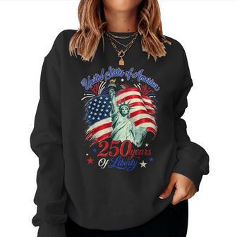 250 Years Statue Of Liberty 250Th Anniversary Kids Women Sweatshirt - Thegiftio UK