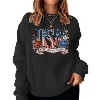 250Th Anniversary Usa Patriotic 4Th Of July Women Sweatshirt - Thegiftio UK