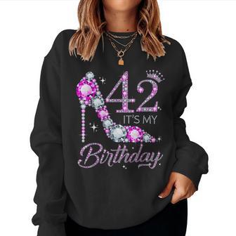 42 Es Ist Mein Geburtstag 42 Jahre Alt 42 Geburtstag Mädchen Dame Sweatshirt Frauen - Seseable