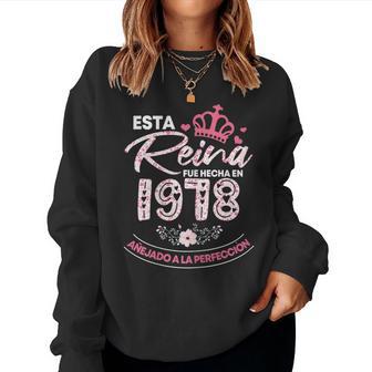 43 Años Regalos De 43 Cumpleaños Hecho En 1978 Sudadera Mujer - Regaloses