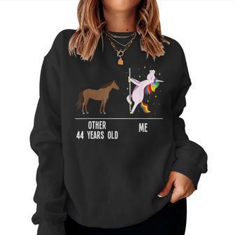 44 ° Compleanno Unicorno Divertente 44 Anni Altro Io Donne Women Sweatshirt - Novitaregali