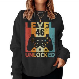 46E Anniversaire Homme 46 Ans Contrôleur De Jeu Gamer Sweat-shirt pour femme - Cadeauxyz