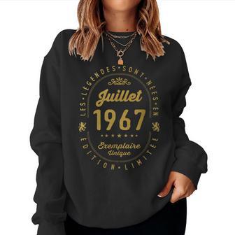 55 Ans Homme Les Légendesont Nées En Juillet 1967 Sweat-shirt pour femme - Cadeauxyz