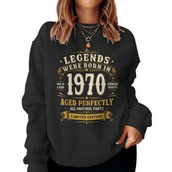 56歳 誕生日 男性女性intage 1970年1970年生まれ レトロデザインブランド レディーススウェットシャツ - Kawaiitshirt