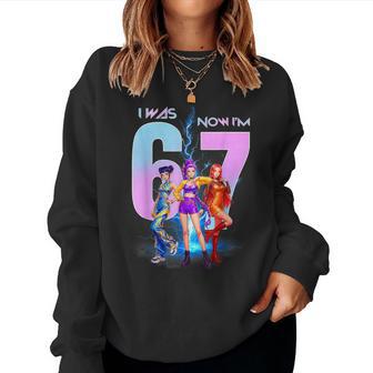 7Th Birthday K-Pop Girls I Was 6 Now Im 7 Birthday 6 7 Meme Women Sweatshirt - Thegiftio UK