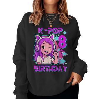 8 Jahre Geburtstag K Pop Kinder 8 Geburtstag Mädchen K-Pop Sweatshirt Frauen - Seseable