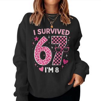 8 Year Old Girl Birthday 67 Meme Girls 8Th Birthday Women Sweatshirt - Thegiftio UK