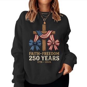America Flag 250 Anniversary Usa 4Th Of July Women Sweatshirt - Thegiftio UK
