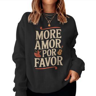More Amor Por Favor España Amor Romanceanalentín Sudadera Mujer - Regaloses