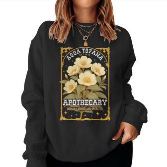 Aqua Tofana Apothecary For Empowerment Vintage Look Women Sweatshirt - Thegiftio UK