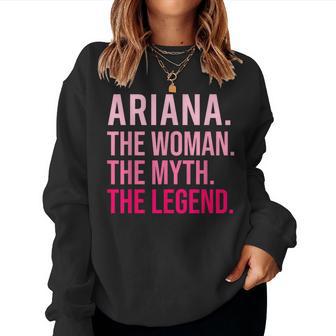 Ariana La Le Mythe La Légende Uneaint-Valentin Drôle Sweat-shirt pour femme - Cadeauxyz