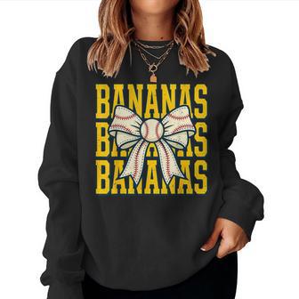 Banana Bow Ribbon Fruit Girls Kids Women Sweatshirt - Thegiftio UK