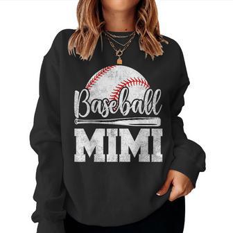 Baseball Mimi Baseball Player Game Day Mother's Day Women Sweatshirt - Thegiftio UK