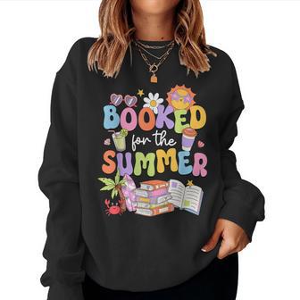 Booked For The Summer Book Reading Girls Women Women Sweatshirt - Thegiftio UK
