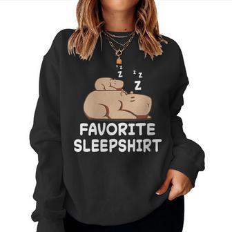 Capybara Capybaras Camisón De Pijama Para Dormir Cuello Sudadera Mujer - Regaloses