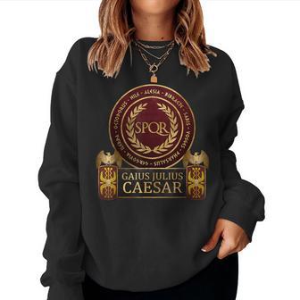 Cayo Julio César Batallas De La Antigua Roma Sudadera Mujer - Regaloses