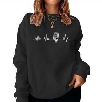 Chanteuroix Microphone Musicien Fréquence Micro Sweat-shirt pour femme - Cadeauxyz