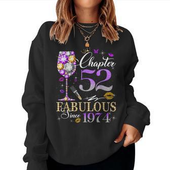 Chapter 52 Fabulous Since 1974 52Nd Birthday Girls Women Sweatshirt | Seseable UK