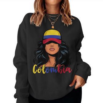 Chica Colombiana Bandera Colombia Orgullosa Colombiana Sudadera Mujer - Regaloses