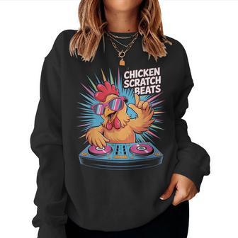 Chickencratch Beats Dj Musique Mix Sweat-shirt pour femme - Cadeauxyz