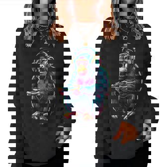 Chimpanzé Jeu Animal Jeuxidéo Chimpanzé Drôle Sweat-shirt pour femme - Cadeauxyz